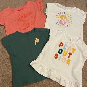 Baby Girl Shirt Lot